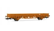 Rivarossi 6304 2-axle flat wagon without stakes, ÖBB, period V, livery orange, unloaded, Materialwagen Rivarossi 6304 2-axle flat wagon without stakes, ÖBB, period V, livery orange, unloaded, Materialwagen