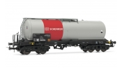 Rivarossi 6402 DB AG, 4-axle tank wagon DB Schenker, grey-red livery, Niesky bogies, epoch VI Rivarossi 6402 DB AG, 4-axle tank wagon DB Schenker, grey-red livery, Niesky bogies, epoch VI