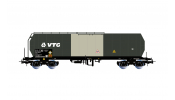 Rivarossi 6695 VTG, 4-axle isolated tank wagon, blue/silver livery, VI