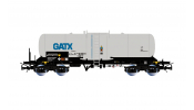 Rivarossi 6699 GATX, 4-axle tank wagon, ladders on the tank side, silver livery, VI