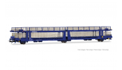 Rivarossi 6700  FS, 3-axle car transporter, modernized Laeks 63C   BRAMBLES  , blue, V 