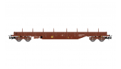 Rivarossi 6713 CH-SBB, 4-axle stake wagon, Res, brown with grey bearing covers, VI