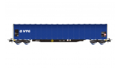 Rivarossi 6717  D-AAEC, 4-axle tarpaulin wagon Rils, blue livery   VTG  , V-VI 