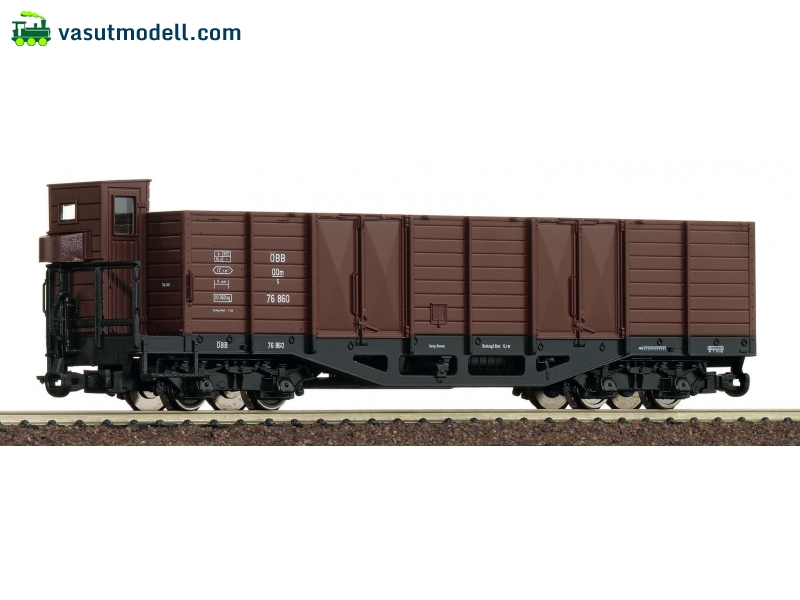 ROCO 34537 H0e Nyitott teherkocsi, H0e, braun ROCO 34537 H0e Nyitott teherkocsi, H0e, braun