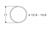 ROCO 40070 Tapadógyűrű 12.9-14.6 mm-es kerékre (10 db)