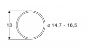 ROCO 40071 Tapadógyűrű 14.7-16.5 mm-es kerékre (10 db)