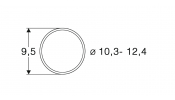 ROCO 40074 H0 AC Tapadógyűrű 10.3-12.4 mm-es kerékre (10 db)