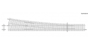 ROCO 4042491 Betonschwellen-Weiche rechts WR 10°