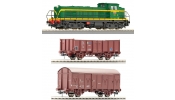 ROCO 51139 Analóg kezdőkészlet: 307 dízelmozdony + tehervonat, RENFE ROCO 51139 Analóg kezdőkészlet: 307 dízelmozdony + tehervonat, RENFE