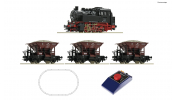 ROCO 51159 Analóg kezdőkészlet: BR80 gőzmozdony + tehervonat (ROCO-Line sínnel) ROCO 51159 Analóg kezdőkészlet: BR80 gőzmozdony + tehervonat (ROCO-Line sínnel)