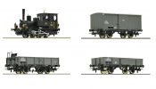 ROCO 61457 4-tlg. Set: Gőzmozdony, Reihe 85 mit Güterzug Kaiserzeit, KKStB ROCO 61457 4-tlg. Set: Gőzmozdony, Reihe 85 mit Güterzug Kaiserzeit, KKStB