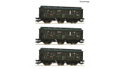 ROCO 6200100 3-tlg. Set: Abteilwagen, PKP