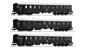 ROCO 6200132 Személykocsi (3 db), MÁV, III-IV ROCO 6200132 Személykocsi (3 db), MÁV, III-IV