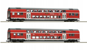 ROCO 6200145 2-tlg. Set: Doppelstockwagen, DB AG