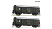 ROCO 6200195 2er Set Behelfspersonenwagen PKP