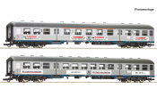 ROCO 6200206 2er Set Silberling 2. Kl. DB + Werbung