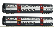 ROCO 6200215 2er Set 1. Kl. Doppelstockwagen IC2000