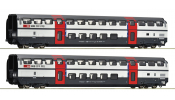 ROCO 6200216 2er Set 2. Kl. Doppelstockwagen IC2000 #1
