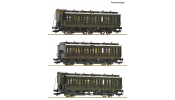 ROCO 6200254 3er Set Abteilwagen DRG