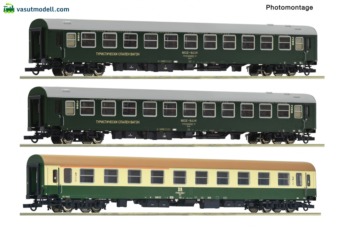 ROCO 6200292 3er Set Reisezug Vitoscha DR #1 ROCO 6200292 3er Set Reisezug Vitoscha DR #1