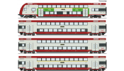 ROCO 6210148 4-tlg. Set: Doppelstockwagen, CFL