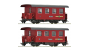 ROCO 6240003 2-tlg. Set: Schmalspur-Personenwagen, Zillertalbahn