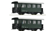 ROCO 6240009 2er Set Spantenwagen ÖBB Ganzfenster