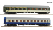 ROCO 6280029 2er Set Personenwagen Y/B 70 DR Versuchslackierung