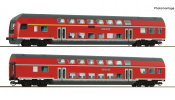 ROCO 6290071 2er Set Doppelstockwagen DB-AG DCC ROCO 6290071 2er Set Doppelstockwagen DB-AG DCC