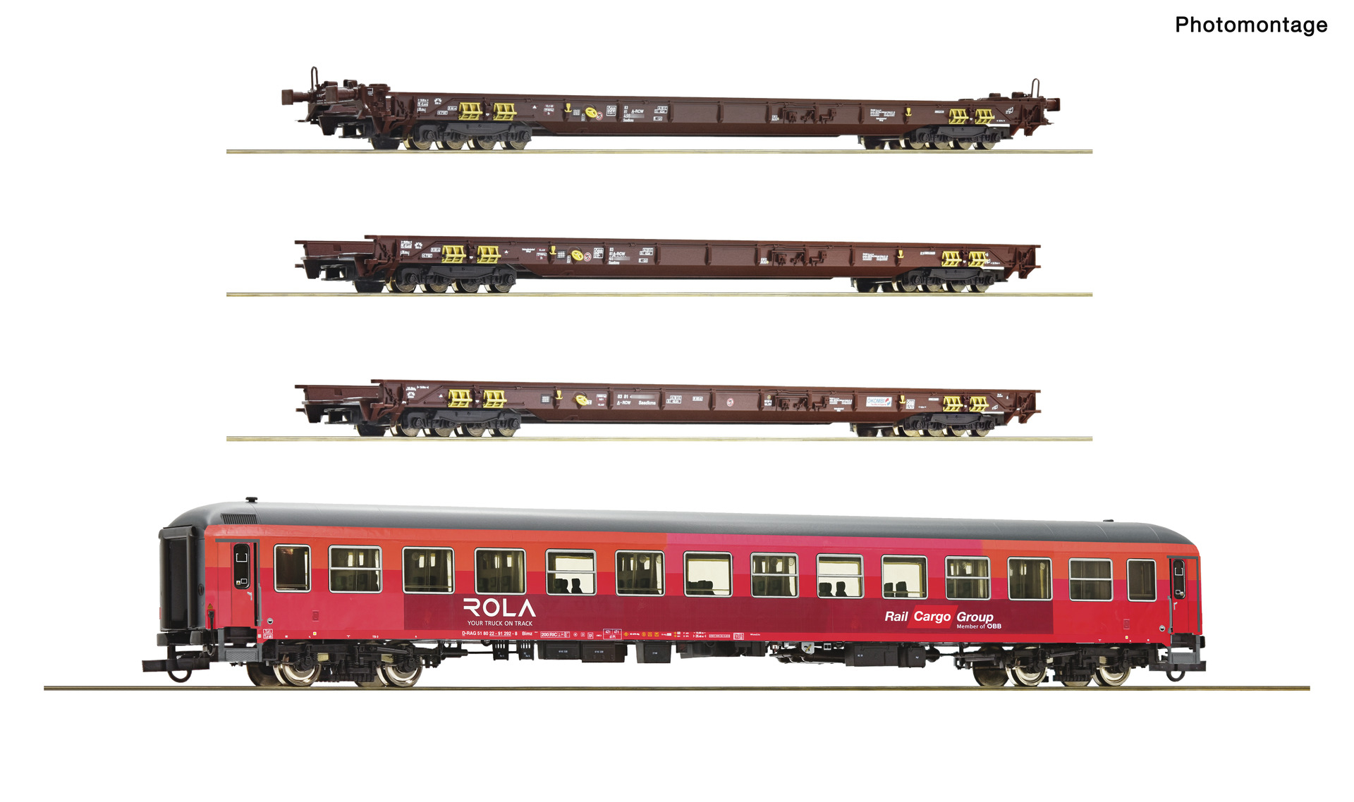 ROCO 6600042 4er Set Rola ÖBB - vasutmodell.com
