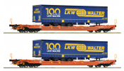 ROCO 6600064 2er Set Taschenwg. T5 Wascosa+LKW Walter
