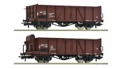 ROCO 6600123 2-tlg. Set: Offene Güterwagen, ÖBB