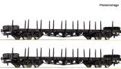 ROCO 6600142 2er Set Rungenwagen Rs DB