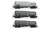 ROCO 6600143 3-tlg. Set: Kesselwagen, Wascosa