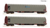 ROCO 6600159 2er Set Schiebeplanenwag. CD C