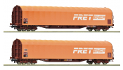 ROCO 6600161 2-tlg. Set: Schiebeplanenwagen, SNCF