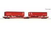 ROCO 6600168 Doppeltaschenwagen T3000e DB AG +Cargo