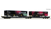 ROCO 6600170 Doppeltaschen-Gelenkwagen T3000e, TX Logistik