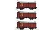 ROCO 6600173 3-tlg. Set: Schiebedachwagen, SNCF