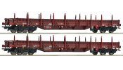ROCO 6600186 2-tlg. Set: Rungenwagen, ZSSK Cargo