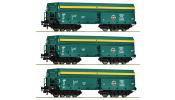 ROCO 6600195 3-tlg. Set: Selbstentladewagen, PTKiGK