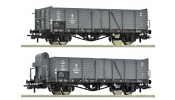 ROCO 6600216 2er Set offene Güterwagen Wddo PKP