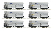 ROCO 6600220 Önürítős teherkocsi (6 db), GATX, VI ROCO 6600220 Önürítős teherkocsi (6 db), GATX, VI