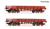 ROCO 6600224 2er Set Niederbordwagen SNCF
