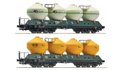 ROCO 6600236 2er Set Silowagen Raj CSD ROCO 6600236 2er Set Silowagen Raj CSD