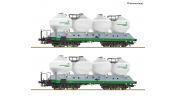 ROCO 6600237 2er Set Silowagen Uacs