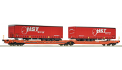 ROCO 6600260 Doppeltaschenwagen T3000e Wascosa+HST Trailer ROCO 6600260 Doppeltaschenwagen T3000e Wascosa+HST Trailer