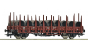 ROCO 6600268 Flachwagen + Drahtrollen DB