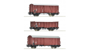ROCO 6600273 3er Set Güterwagen PKP
