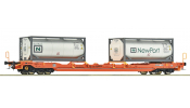 ROCO 6600275 Taschenwg. T5 Wascosa + NewPort Tankcontainer